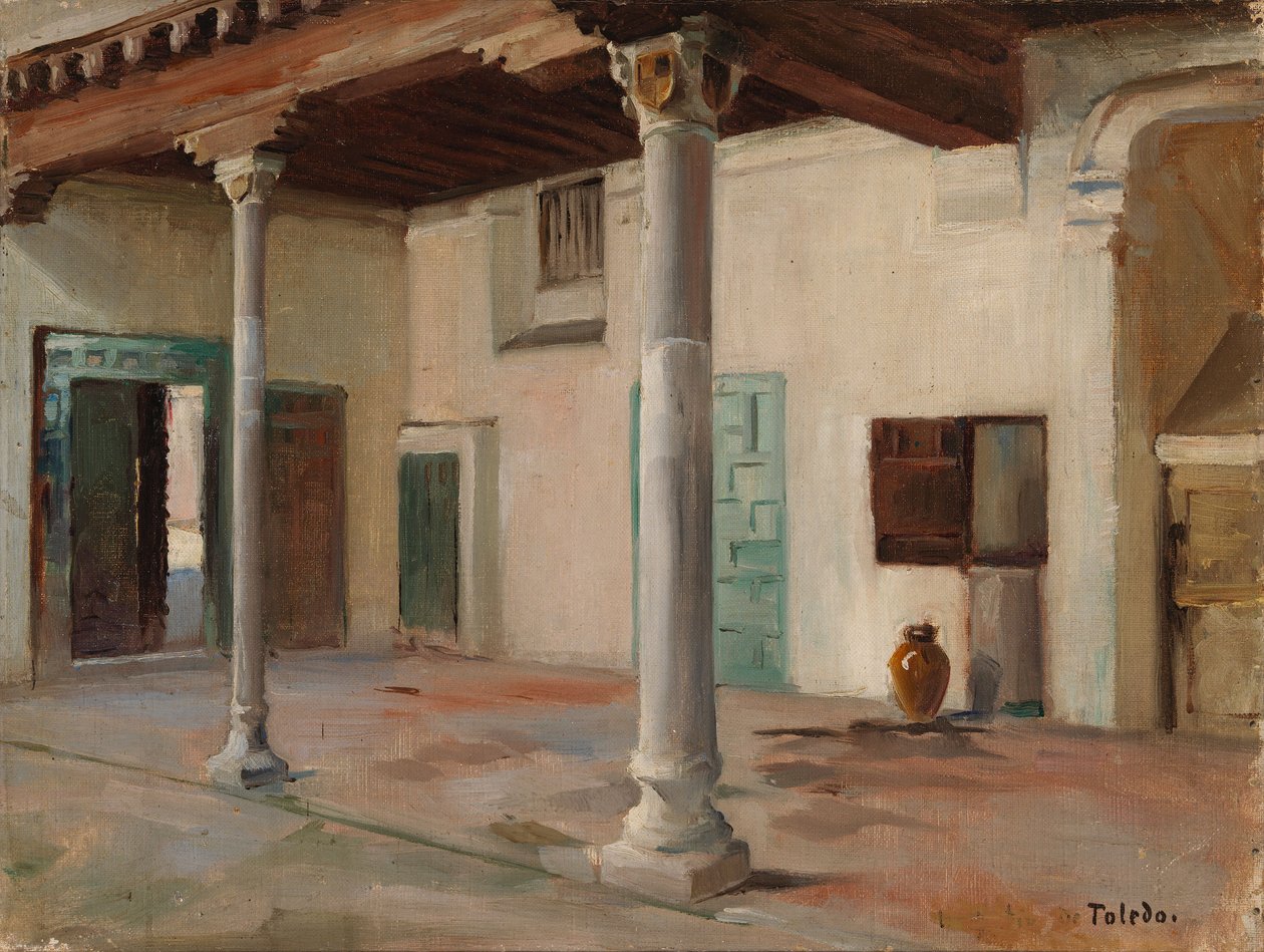 Dziedziniec w Toledo autorstwa Albert Edelfelt