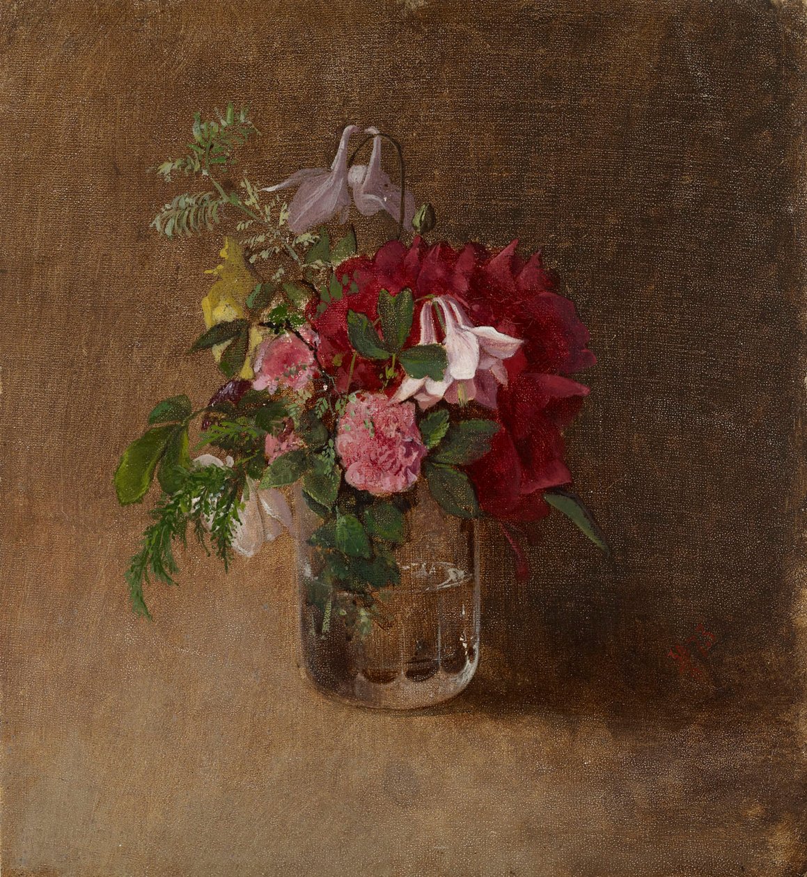 Kwiaty w szklance autorstwa Albert Edelfelt