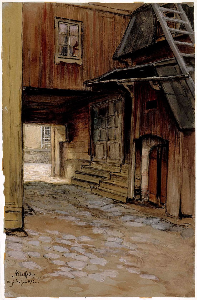 Dom w Porvoo autorstwa Albert Edelfelt