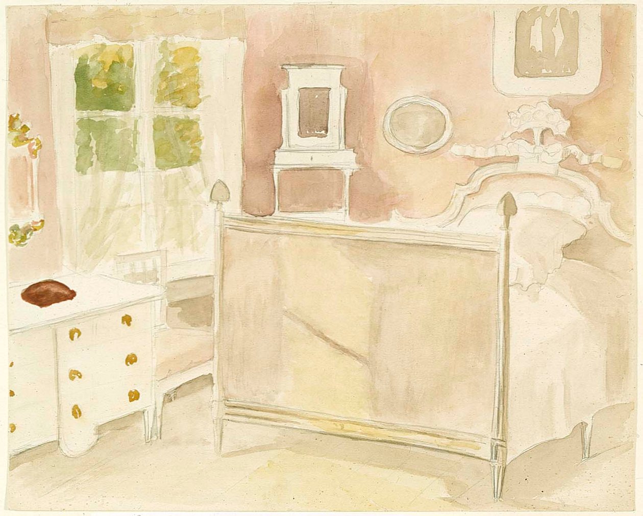 Wnętrze willi Haikko autorstwa Albert Edelfelt
