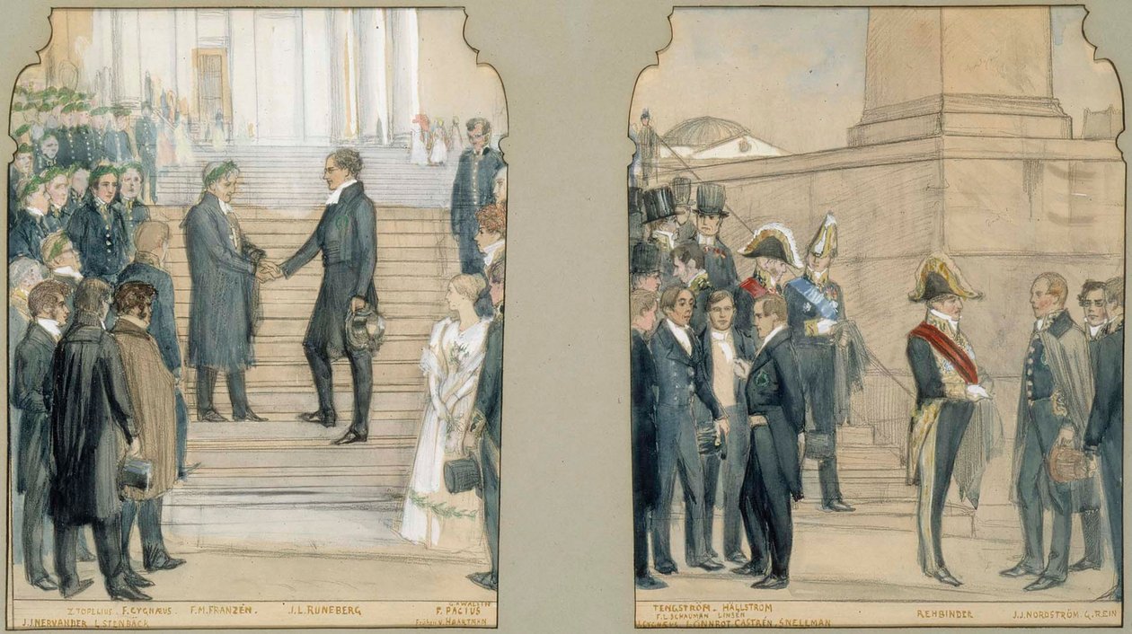 Uroczystość wręczenia dyplomów z okazji jubileuszu, zgłoszenie do konkursu autorstwa Albert Edelfelt