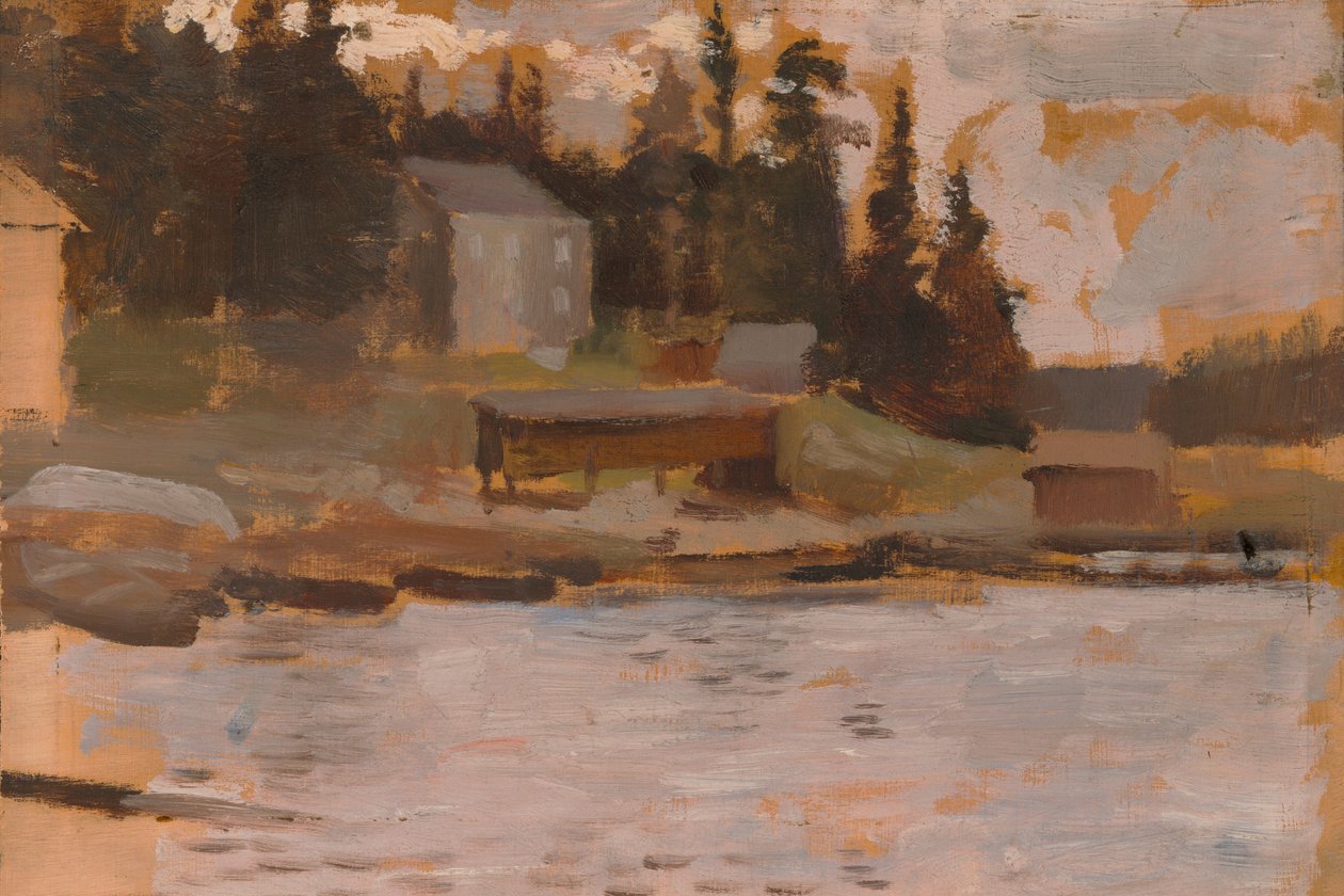 Szkic krajobrazu z Hamari autorstwa Albert Edelfelt
