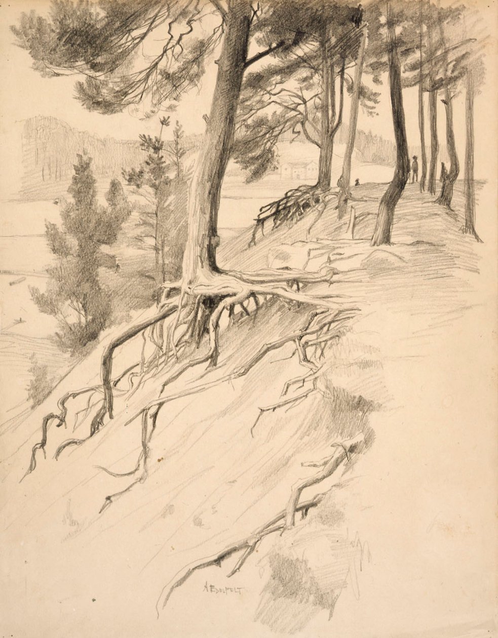 Linnanmäki, Porvoo autorstwa Albert Edelfelt