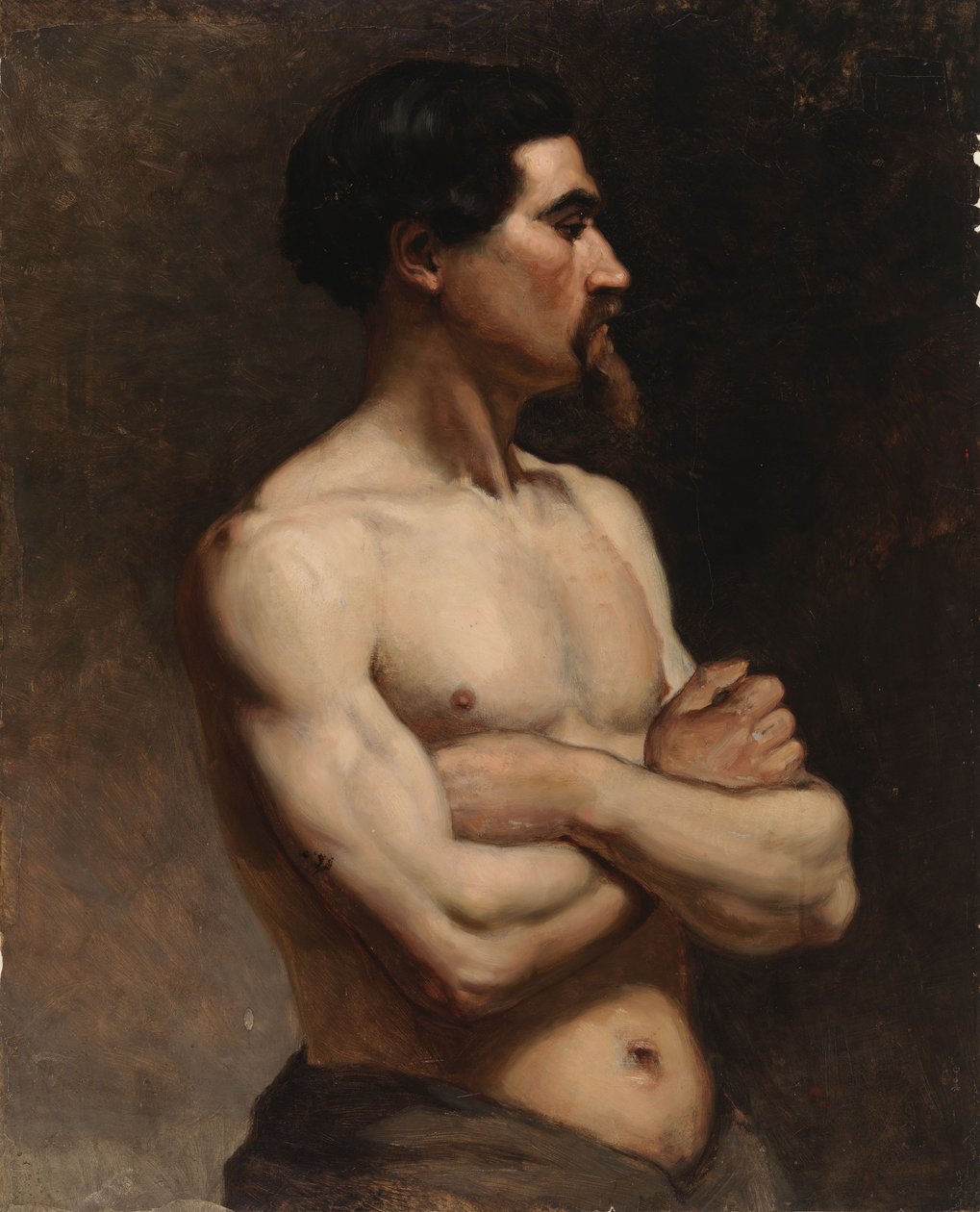 Model męski, studium akademickie autorstwa Albert Edelfelt