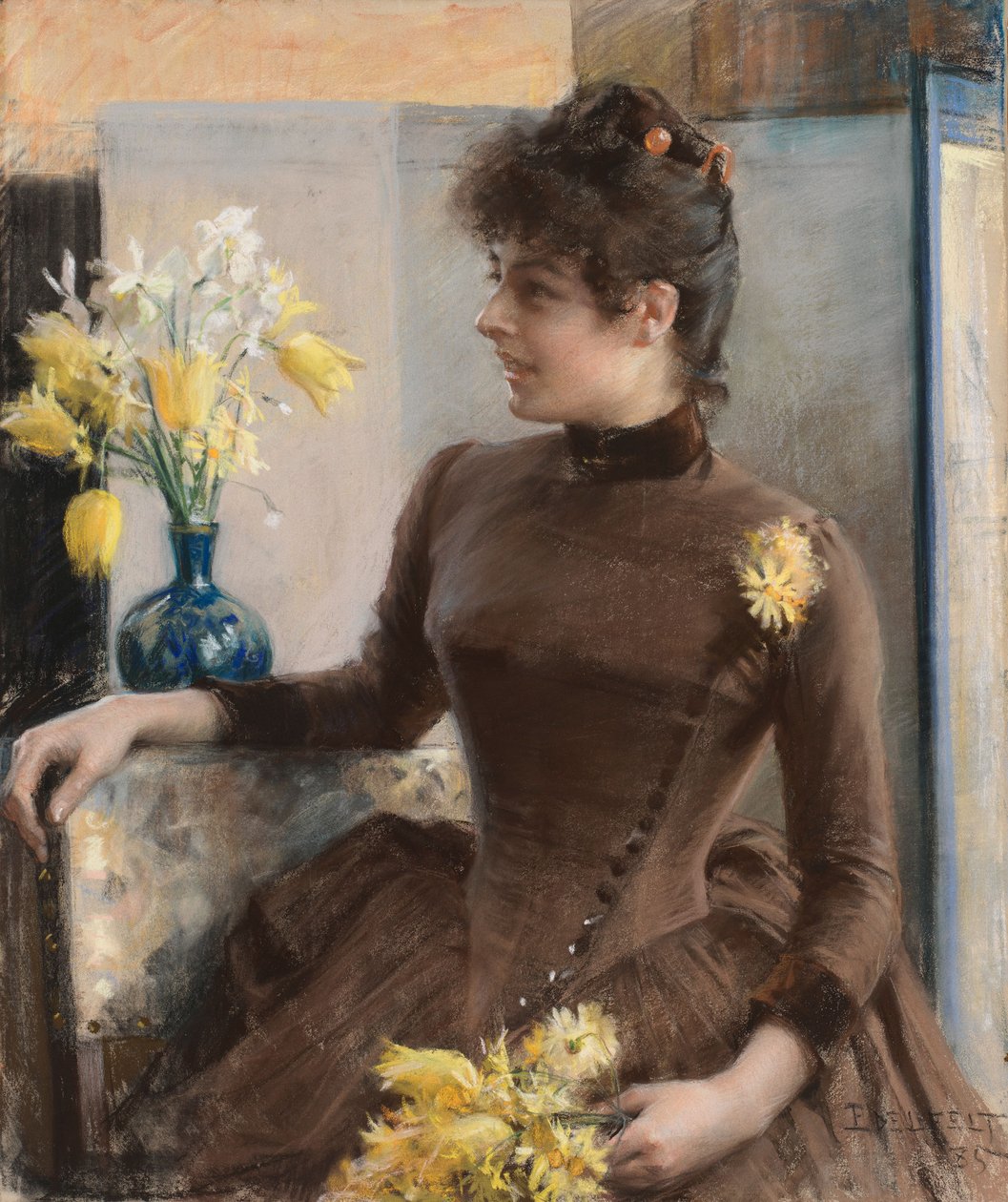 Paryżanka autorstwa Albert Edelfelt
