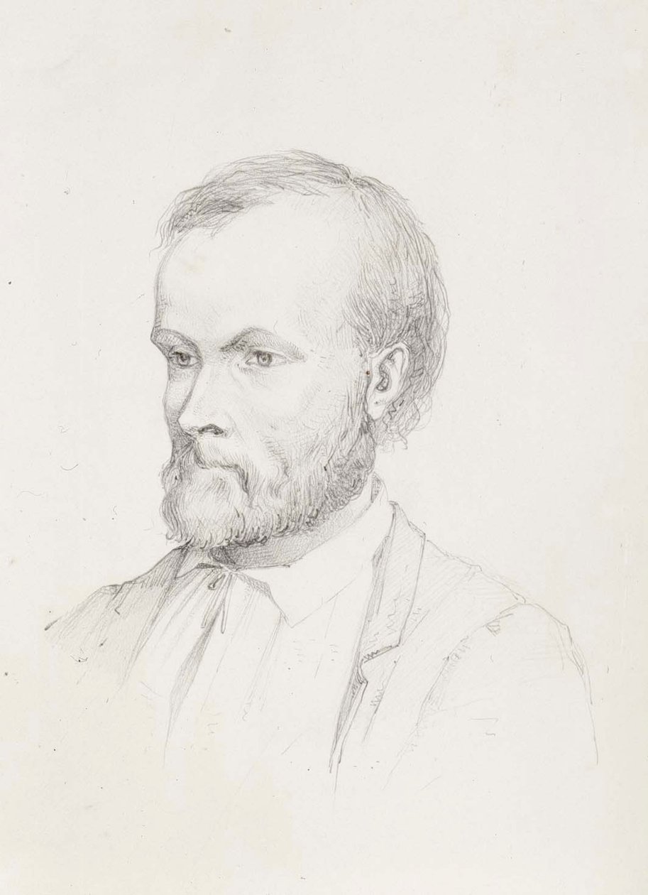 Portret Aleksisa Kiviego autorstwa Albert Edelfelt
