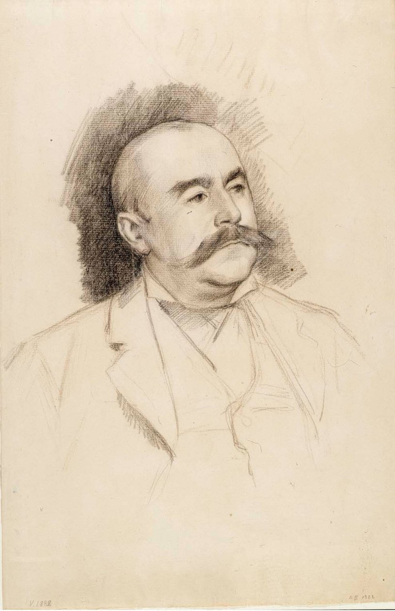 Portret barona A. Portalisa, szkic autorstwa Albert Edelfelt