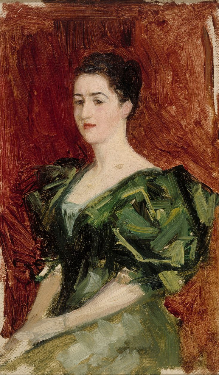 Portret pani Dagmar Dippell, szkic kompozycyjny autorstwa Albert Edelfelt