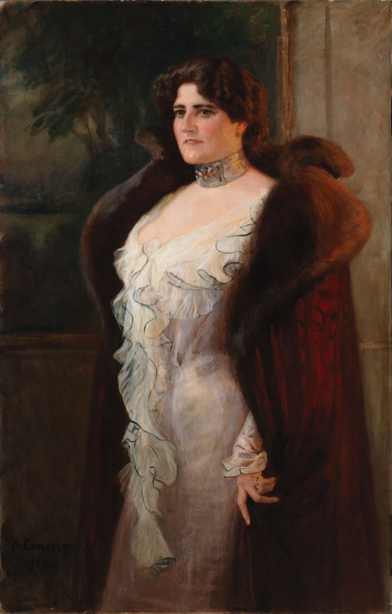 Portret pani Lydii N:son Keirkner autorstwa Albert Edelfelt
