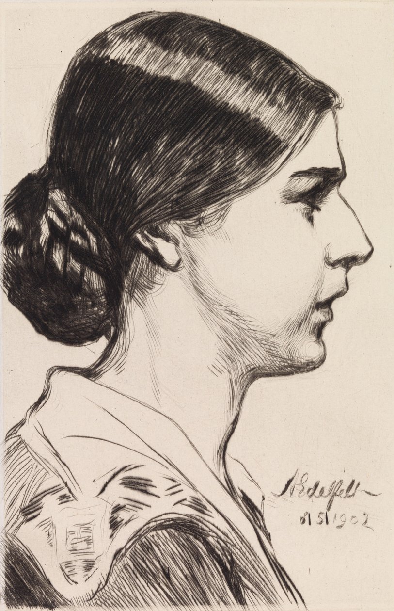 Portret pani Michaeli Pooley (z domu Krohn) autorstwa Albert Edelfelt