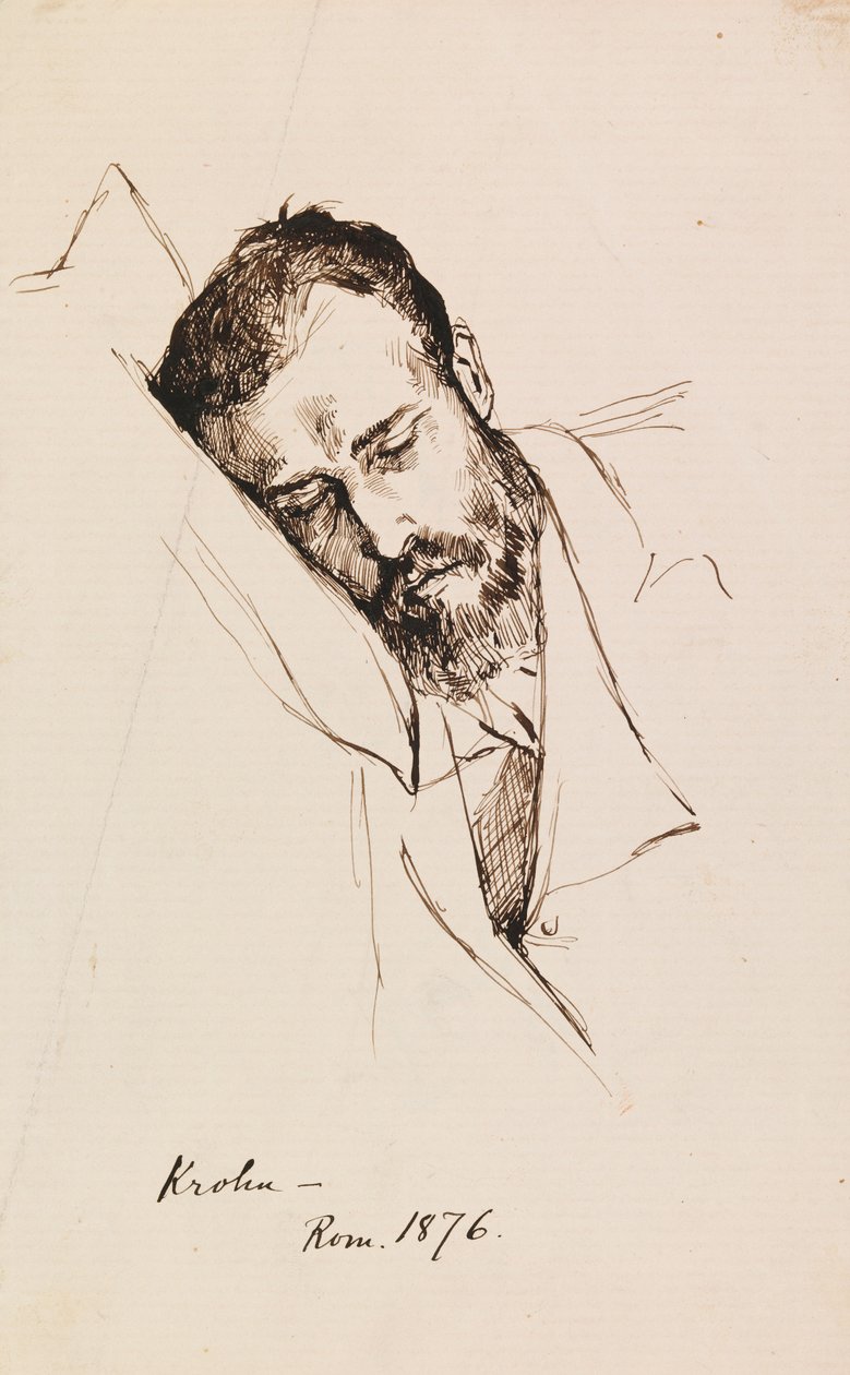 Portret Pietra Krohna autorstwa Albert Edelfelt