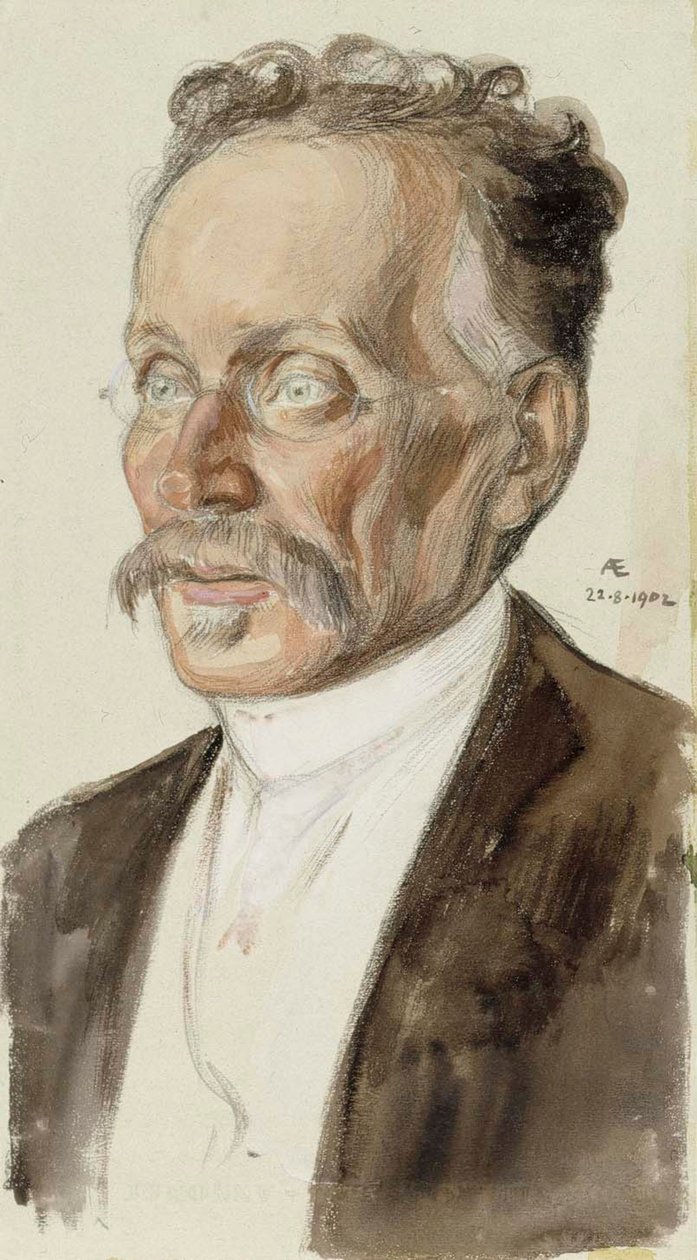 Portret profesora J. W. Runeberga autorstwa Albert Edelfelt