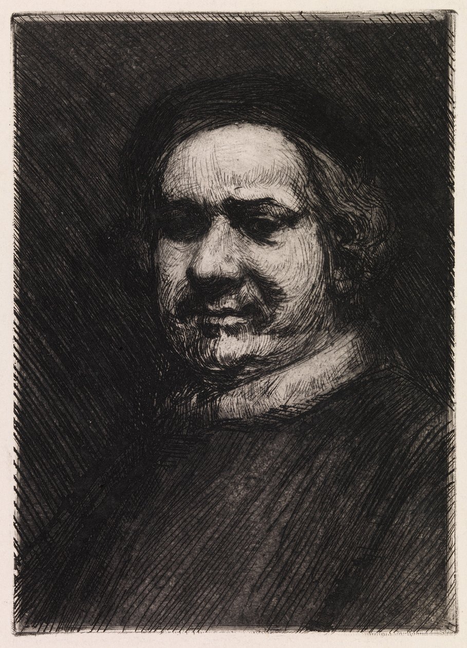Portret Rembrandta, kopia według Rembrandta autorstwa Albert Edelfelt