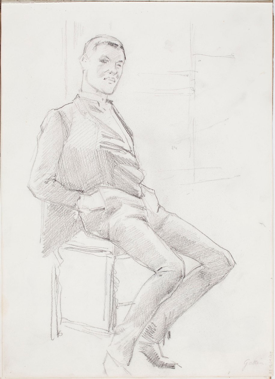 Portret mężczyzny autorstwa Albert Edelfelt