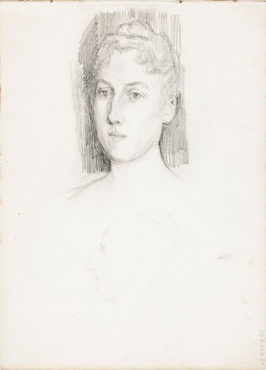 Portret kobiety autorstwa Albert Edelfelt