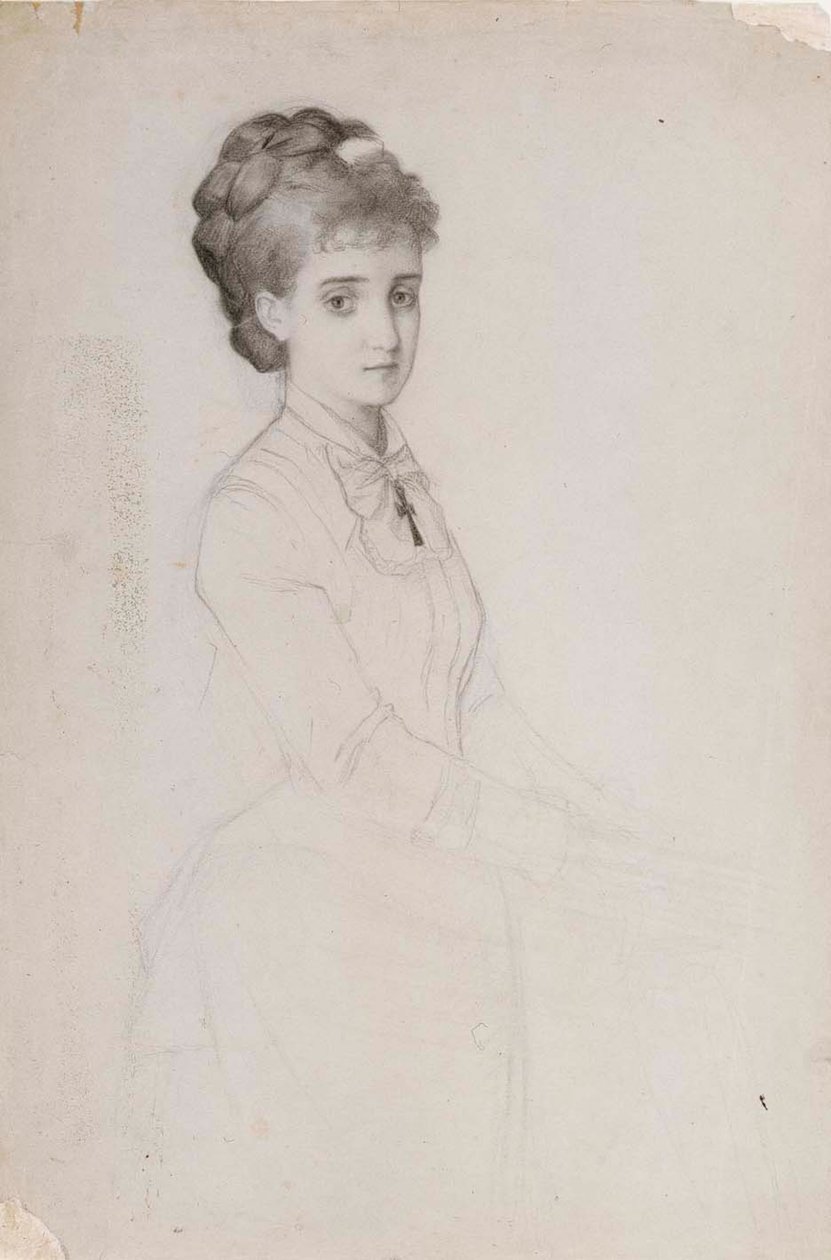 Portret stojącej kobiety autorstwa Albert Edelfelt