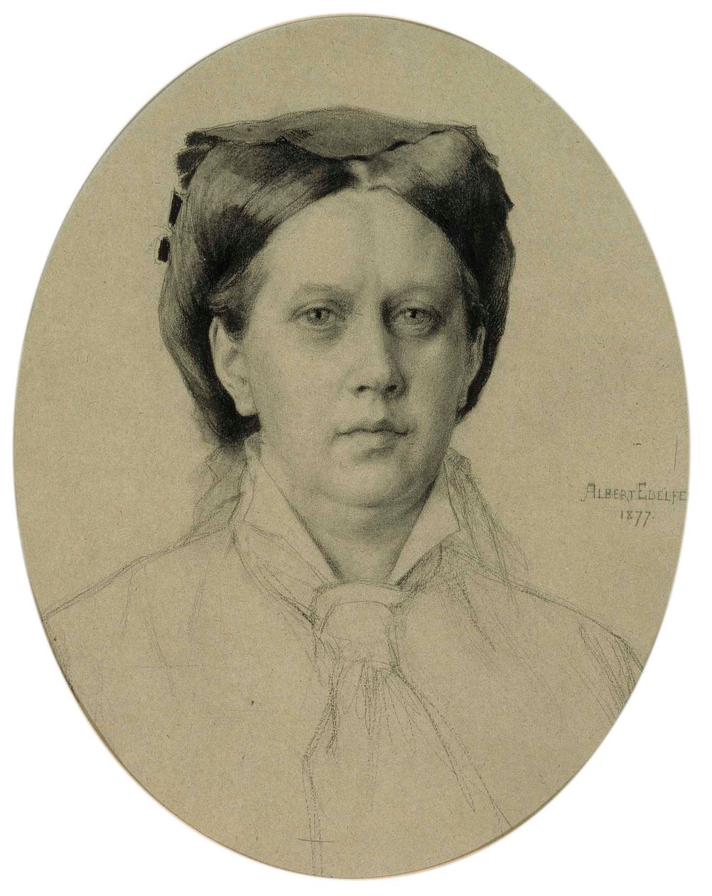 Portret matki artysty autorstwa Albert Edelfelt