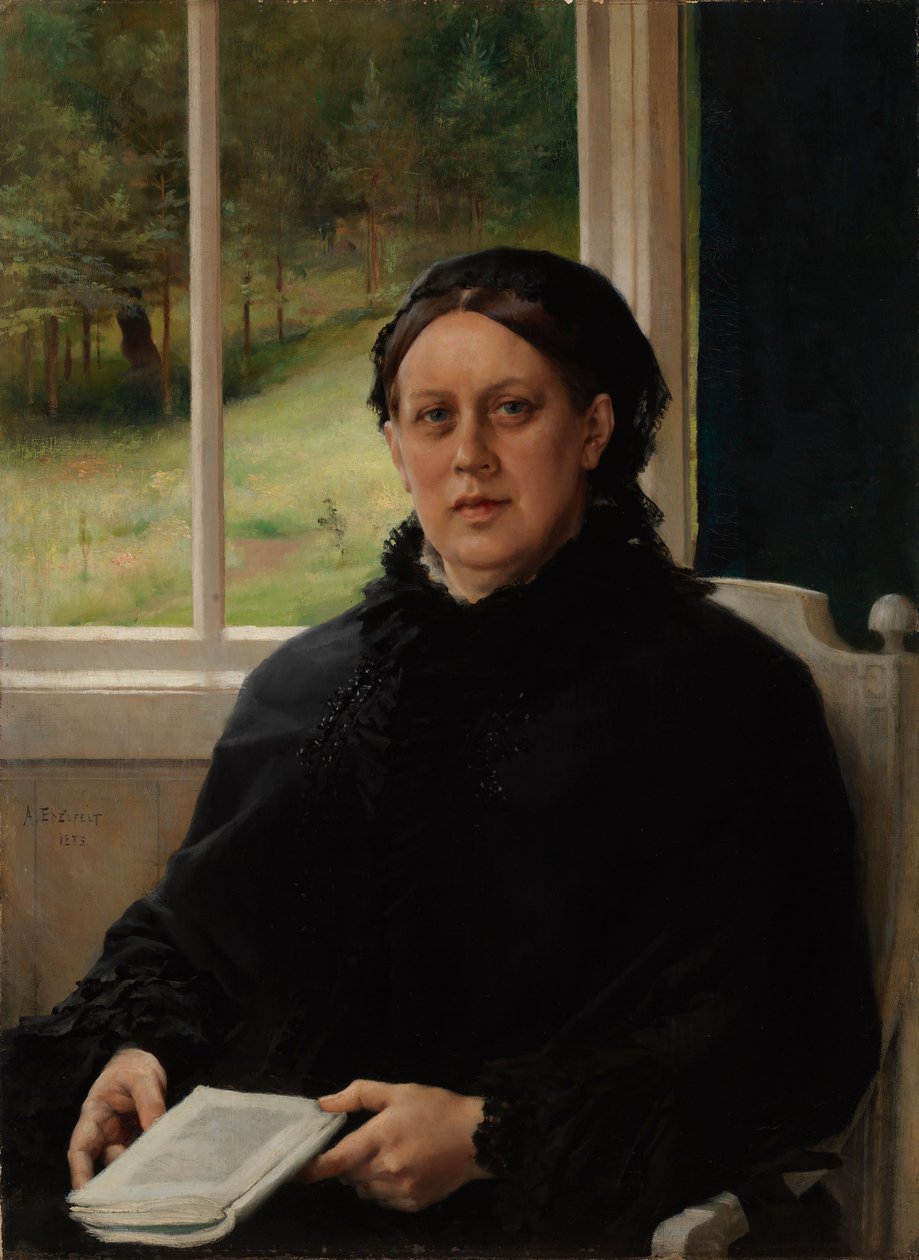 Portret matki artysty, Alexandry Edelfelt autorstwa Albert Edelfelt