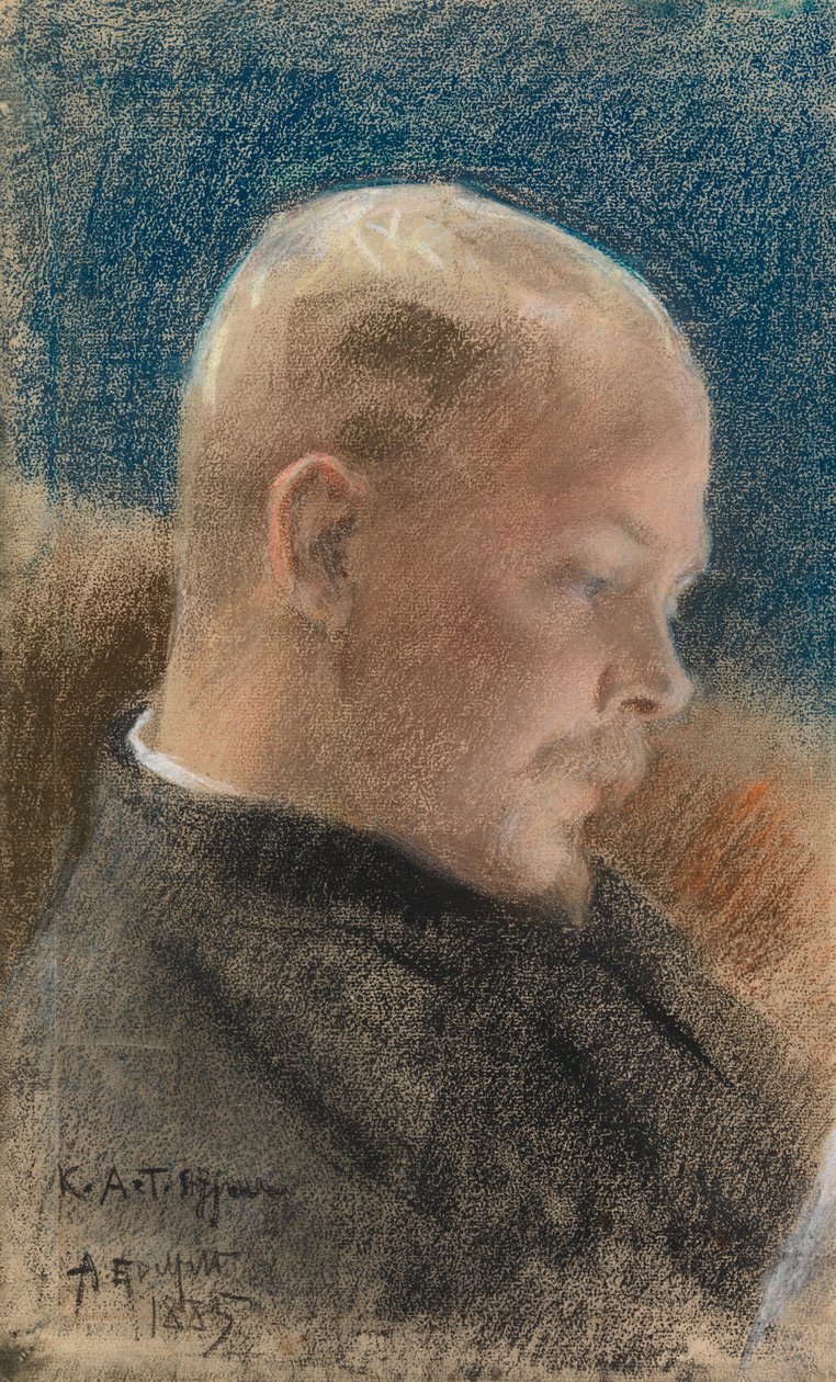 Portret pisarza Karla A. Tavaststjerny autorstwa Albert Edelfelt
