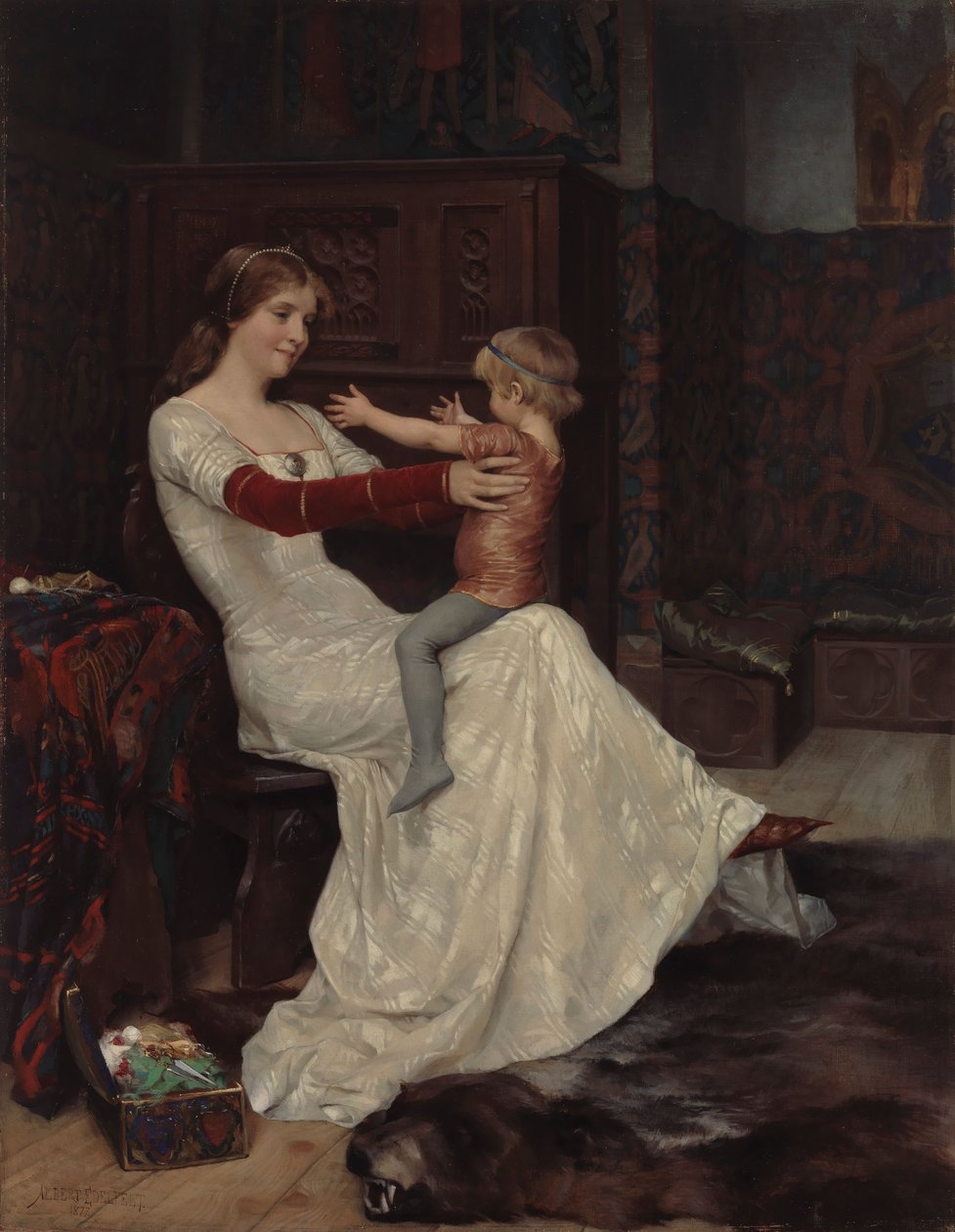 Królowa Bianca autorstwa Albert Edelfelt