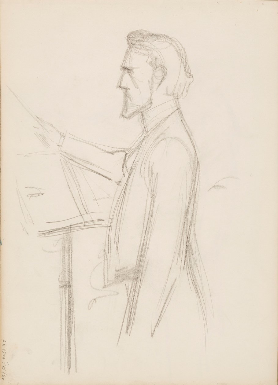 Robert Kajanus, szkic do portretu autorstwa Albert Edelfelt