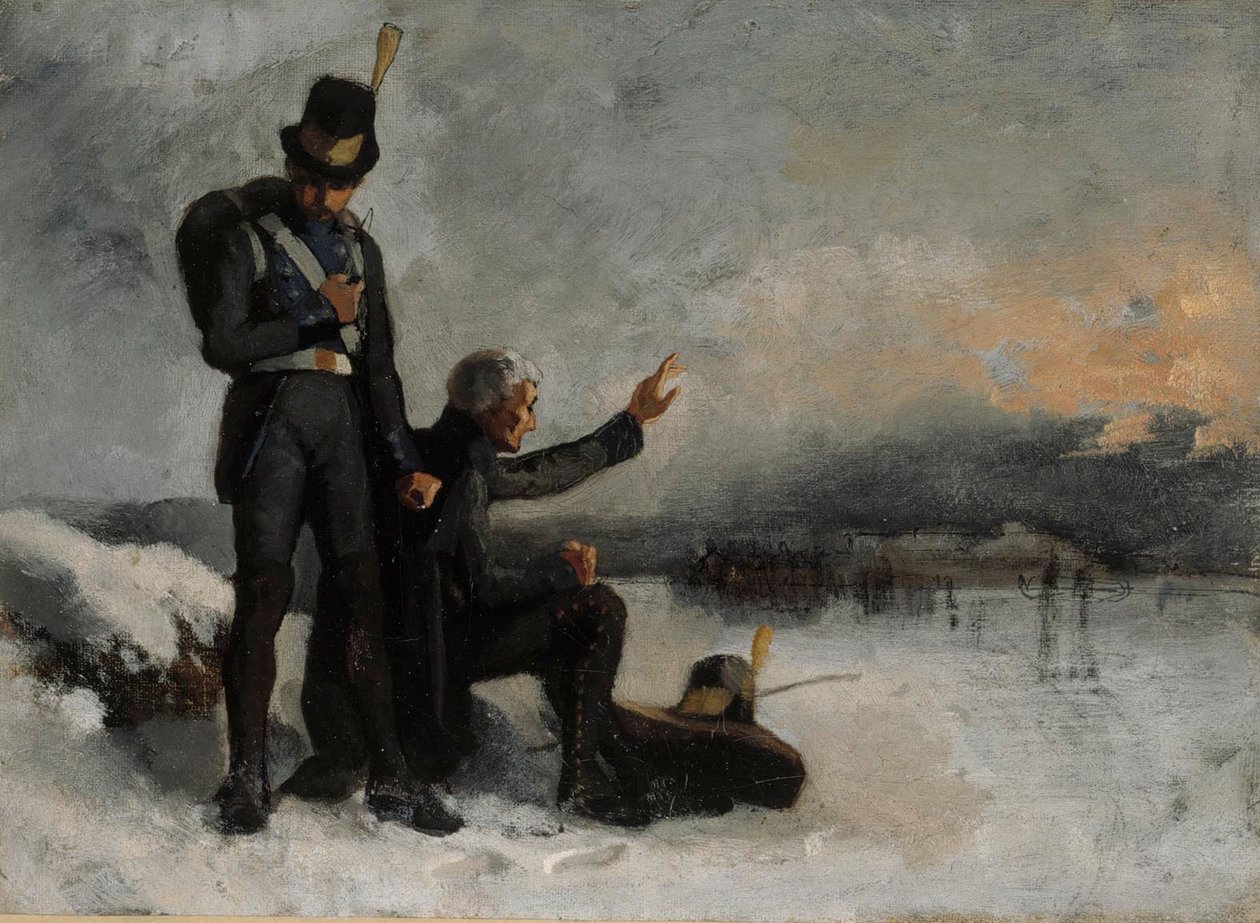 Scena z wojny fińskiej autorstwa Albert Edelfelt