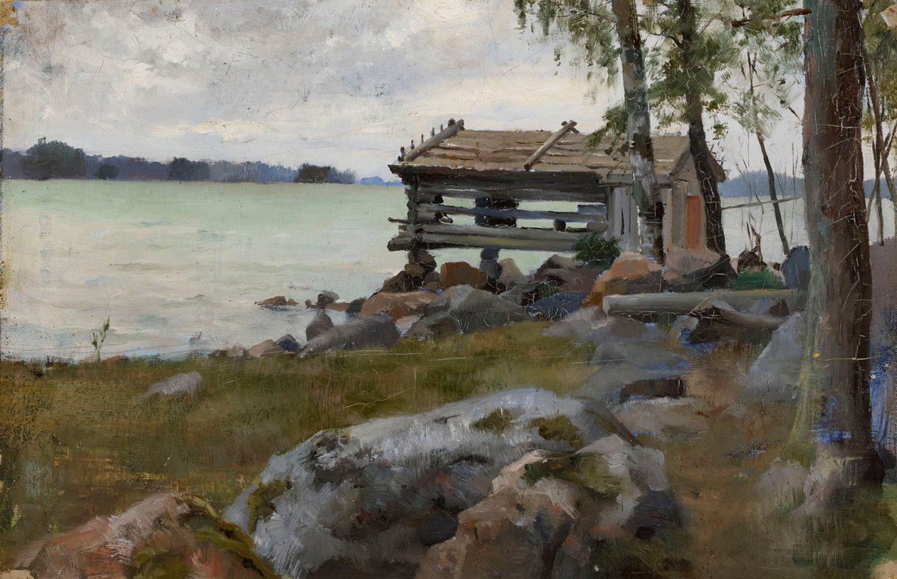 Seine Shed, projekt kaplicy na archipelagu Uusimaa autorstwa Albert Edelfelt