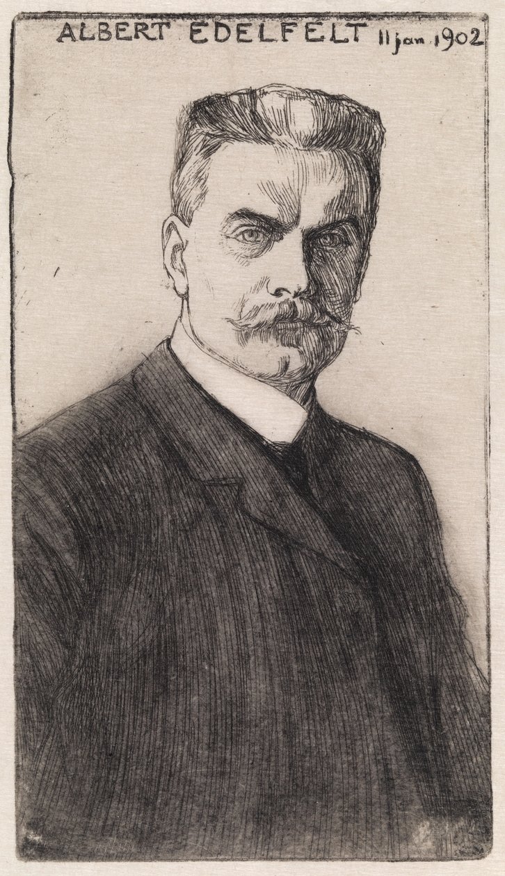 Autoportret autorstwa Albert Edelfelt