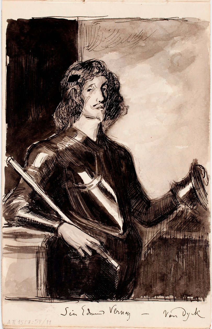 Sir Edmund Verney, kopia według Anthony’ego van Dycka autorstwa Albert Edelfelt