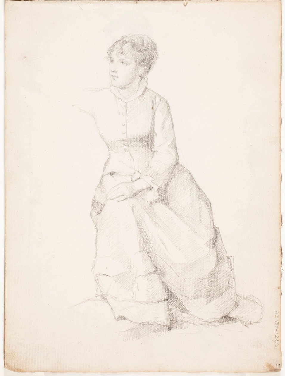 Siedząca kobieta autorstwa Albert Edelfelt