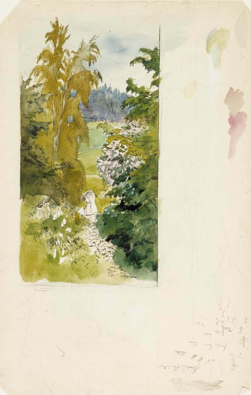 Sommerlandschaft, Hohe Birken autorstwa Albert Edelfelt
