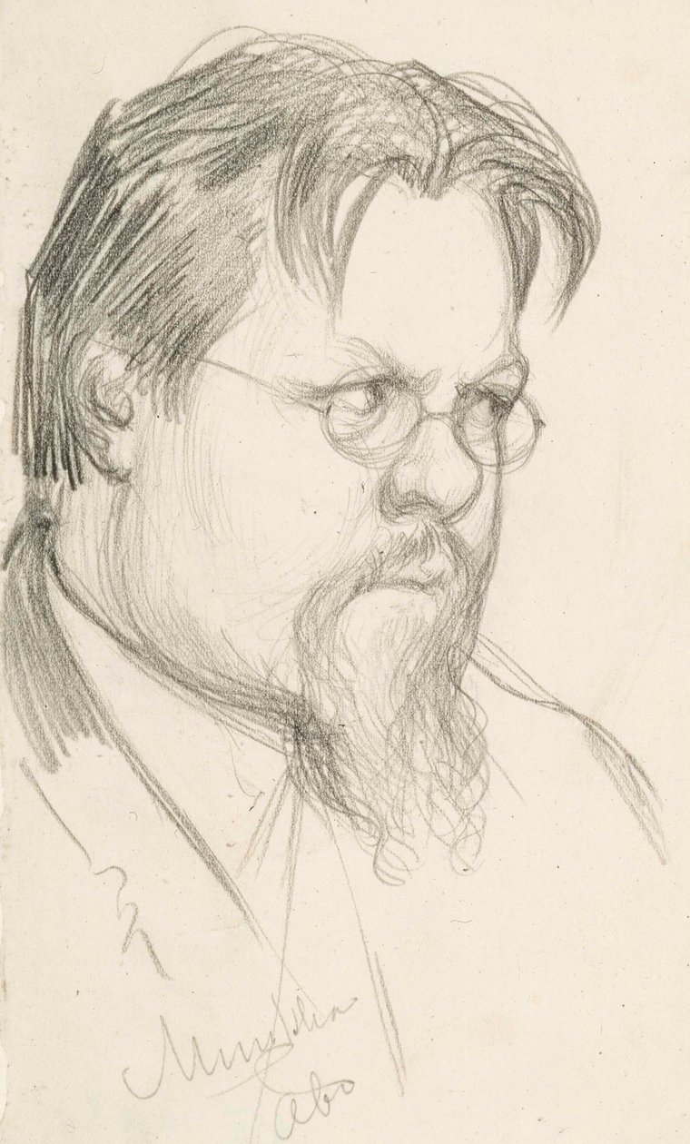 Artysta Elias Muukka autorstwa Albert Edelfelt