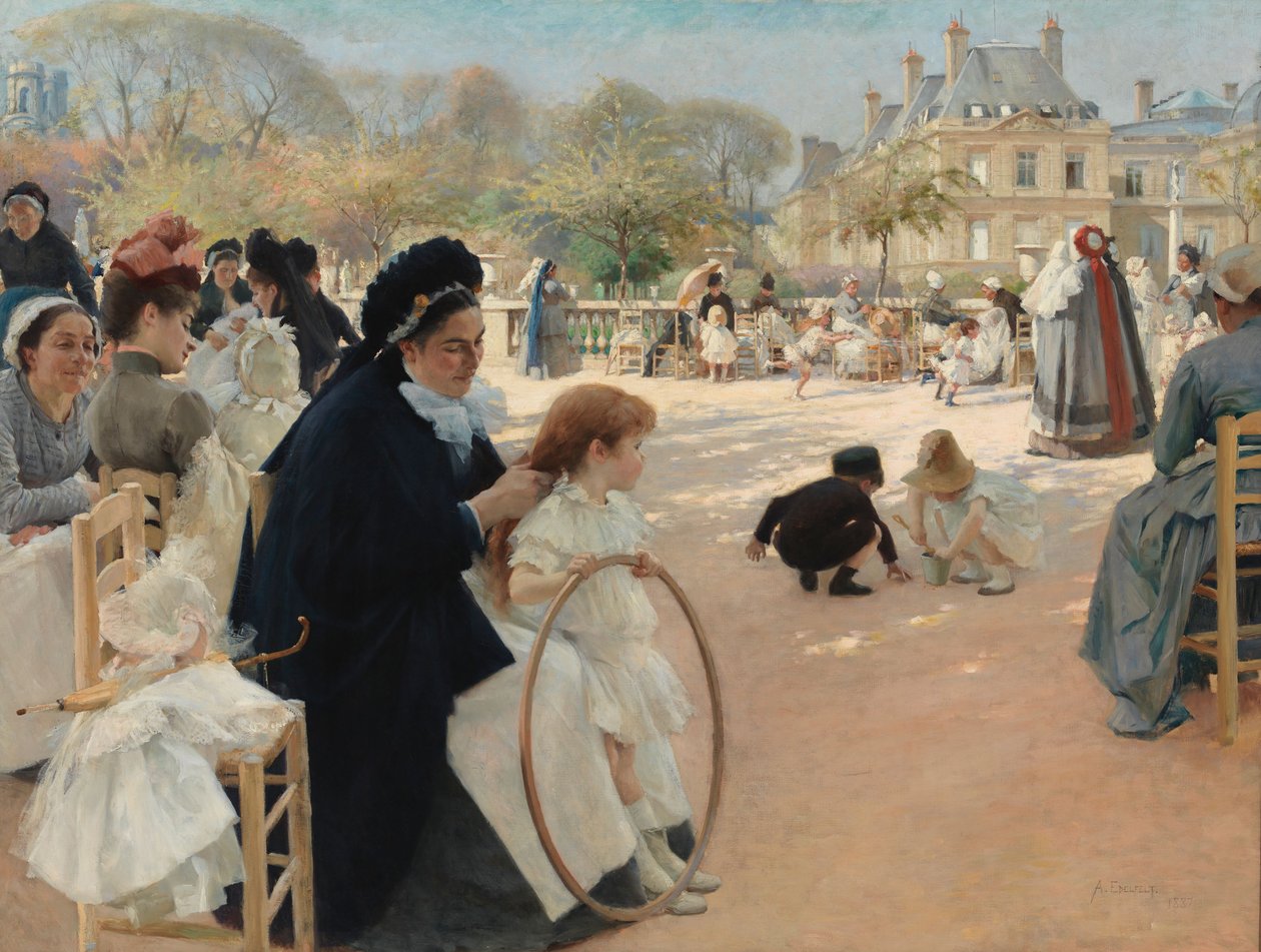 Ogród Luksemburski, Paryż autorstwa Albert Edelfelt