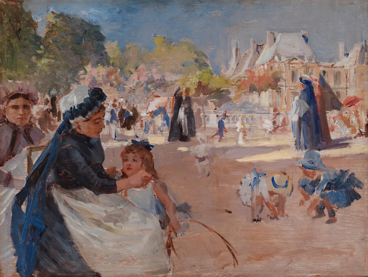 Ogród Luksemburski, Paryż, studium końcowe autorstwa Albert Edelfelt