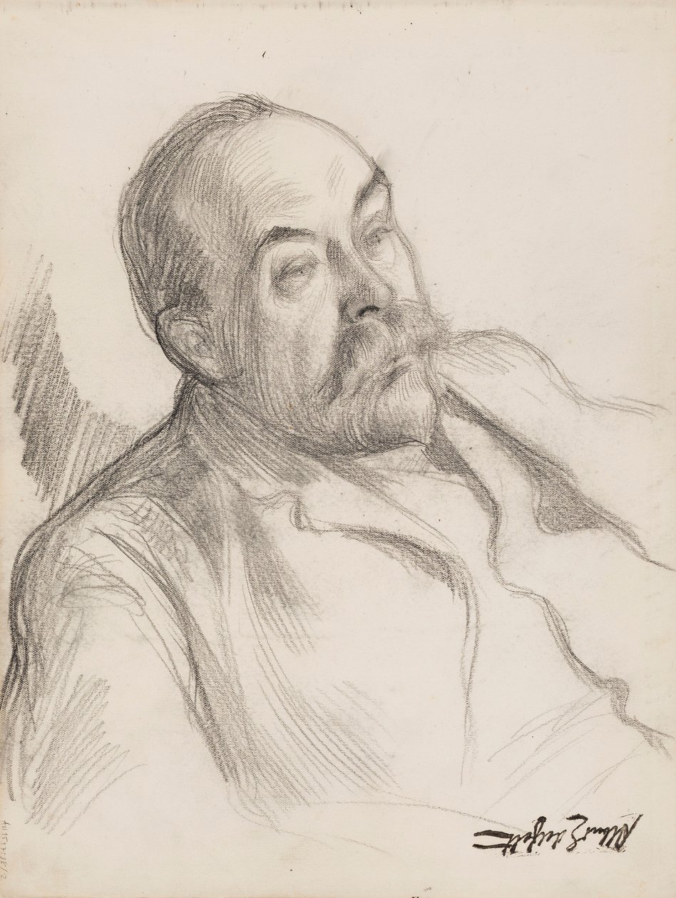 Szkic portretu mężczyzny autorstwa Albert Edelfelt
