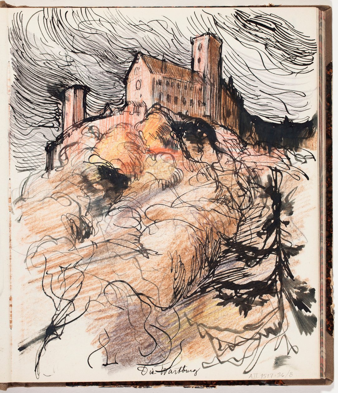 Zamek Wartburg autorstwa Albert Edelfelt