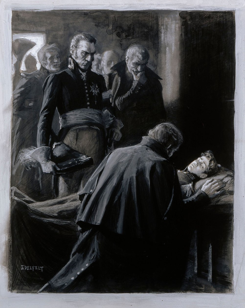 Wilhelm von Schwerin, ilustracja do książki „Finlandia w XIX wieku” autorstwa Albert Edelfelt