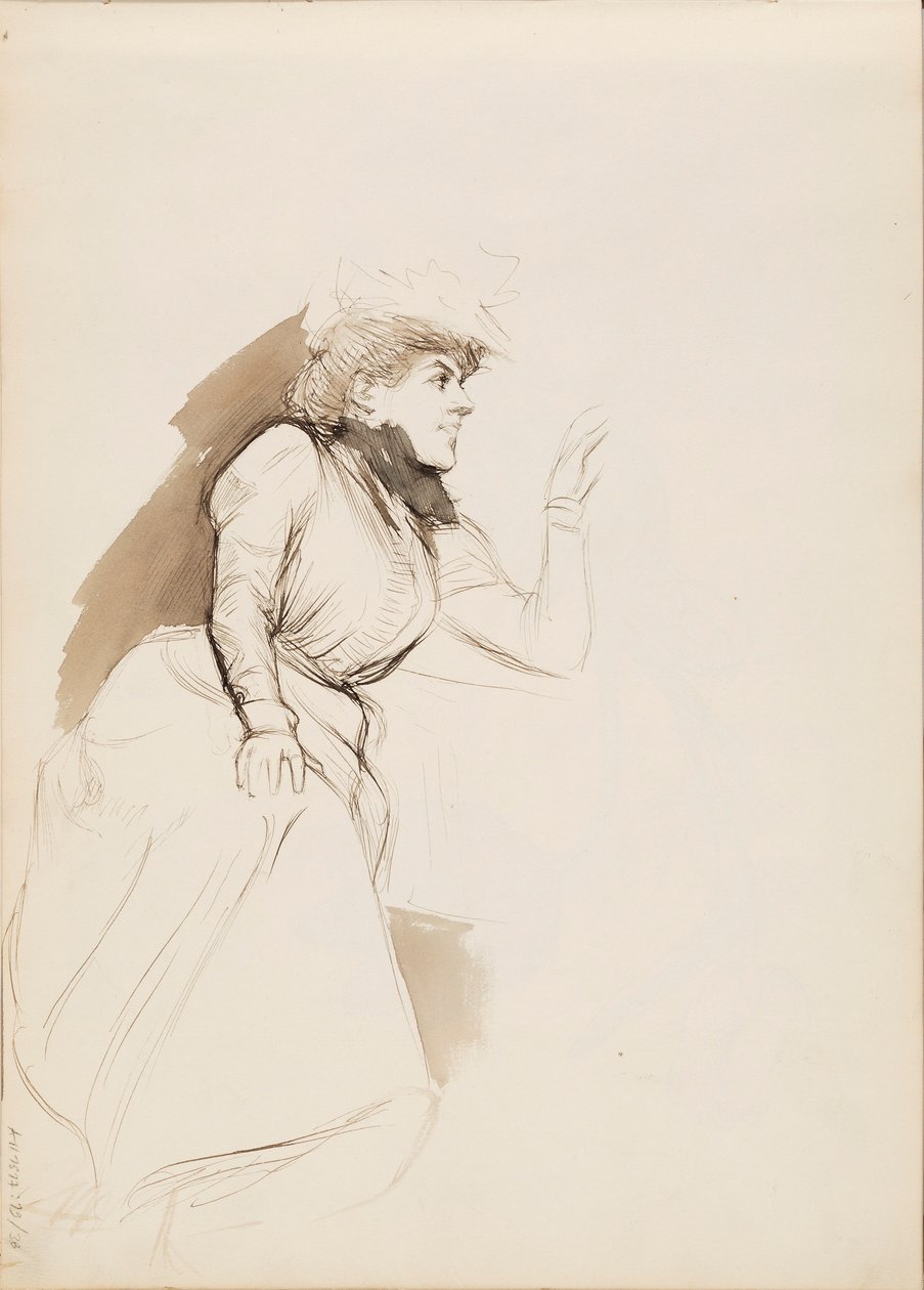 Kobieta siedząca (Aino Ackté) autorstwa Albert Edelfelt