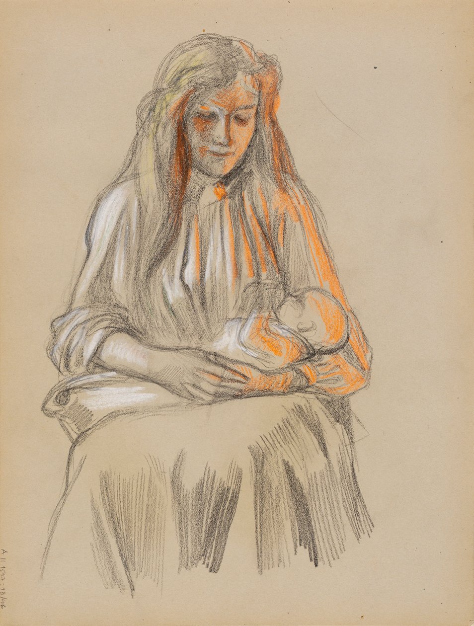 Matka i dziecko autorstwa Albert Edelfelt