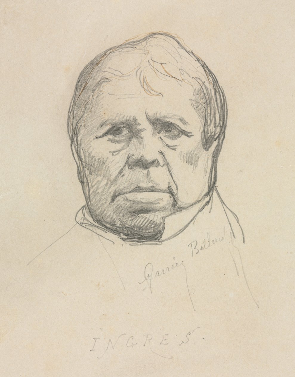 Portret Ingresa. autorstwa Albert Ernest Carrier Belleuse