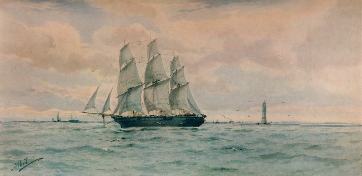 Pejzaż morski, c1895 autorstwa Albert Ernest Markes