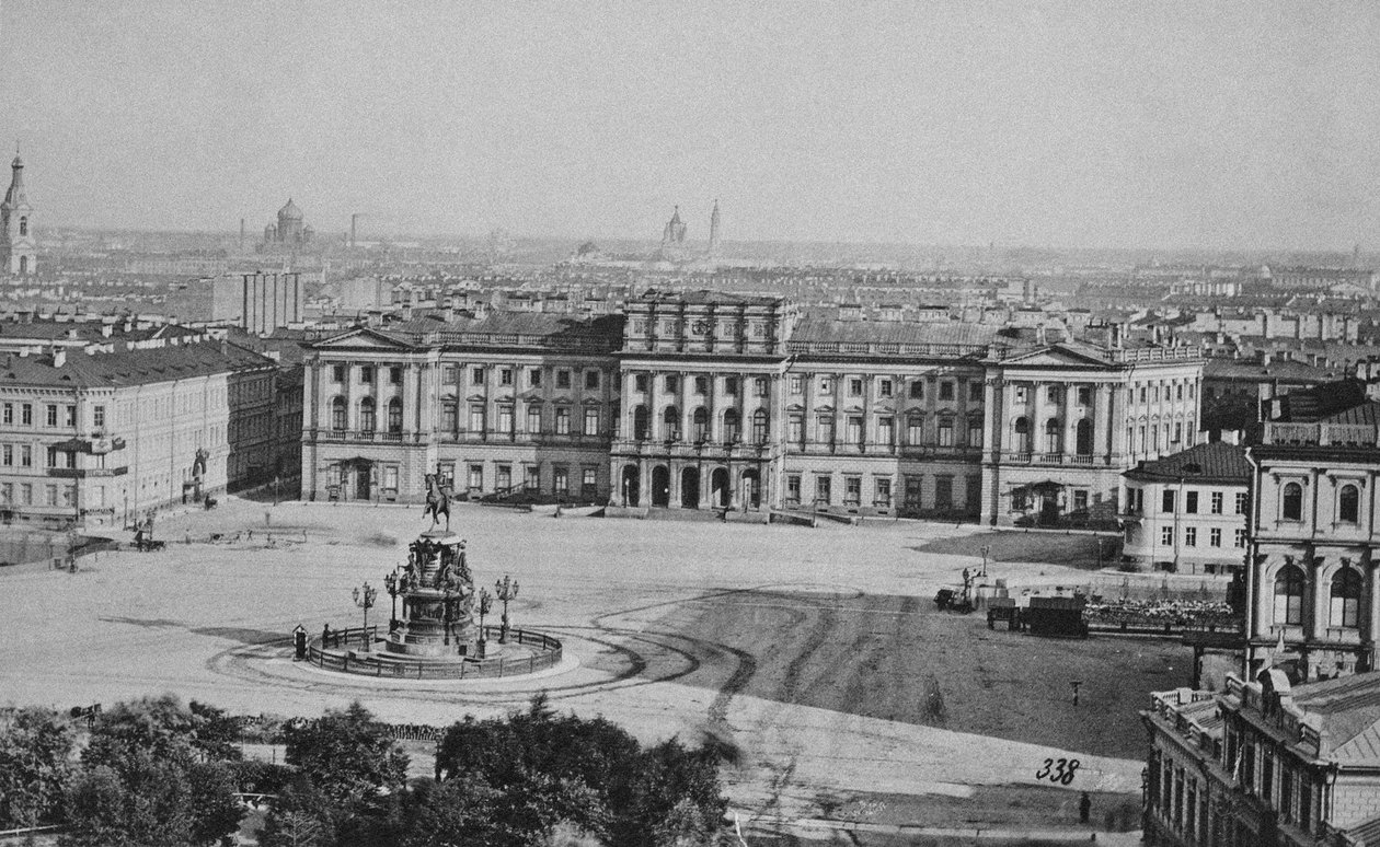 Pałac Maryjski Pałac Marii na placu św. Izaaka w Petersburgu, lata 70. XIX wieku autorstwa Albert Felisch