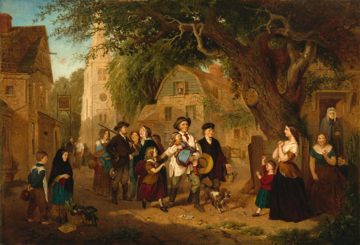 Powrót utraconego dziecka, 1857 autorstwa Albert Fitch Bellows