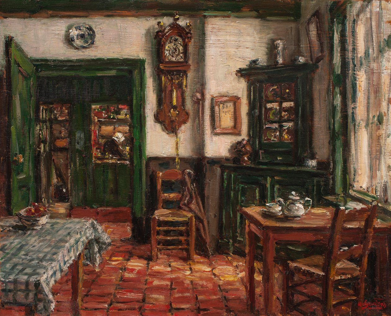 The Inn, Zelandia (olej na panelu) autorstwa Albert Geudens