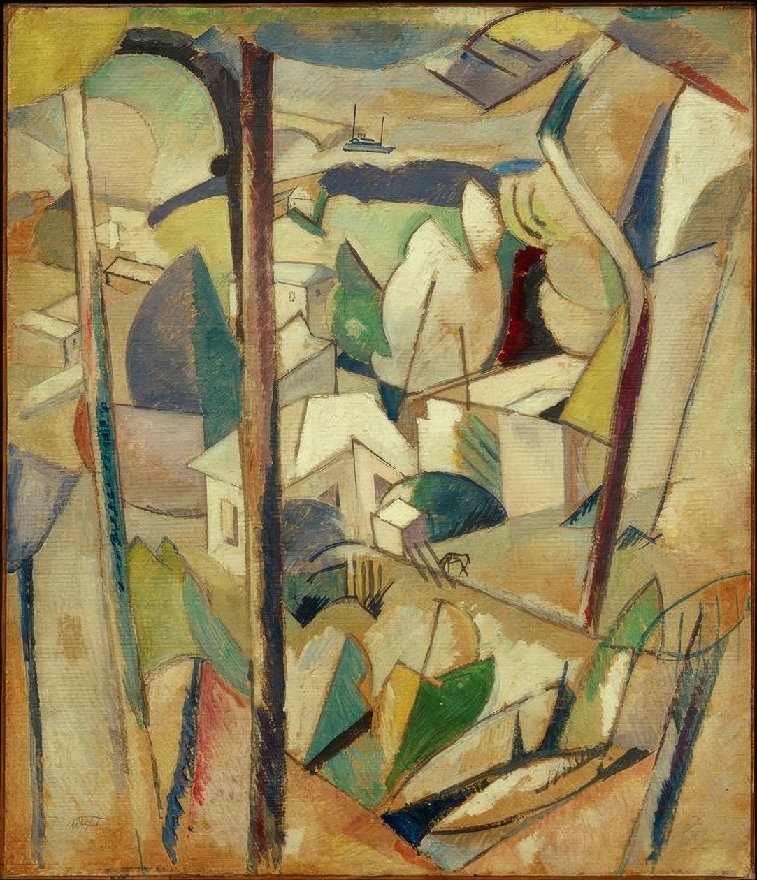 Krajobraz na Bermudach autorstwa Albert Gleizes