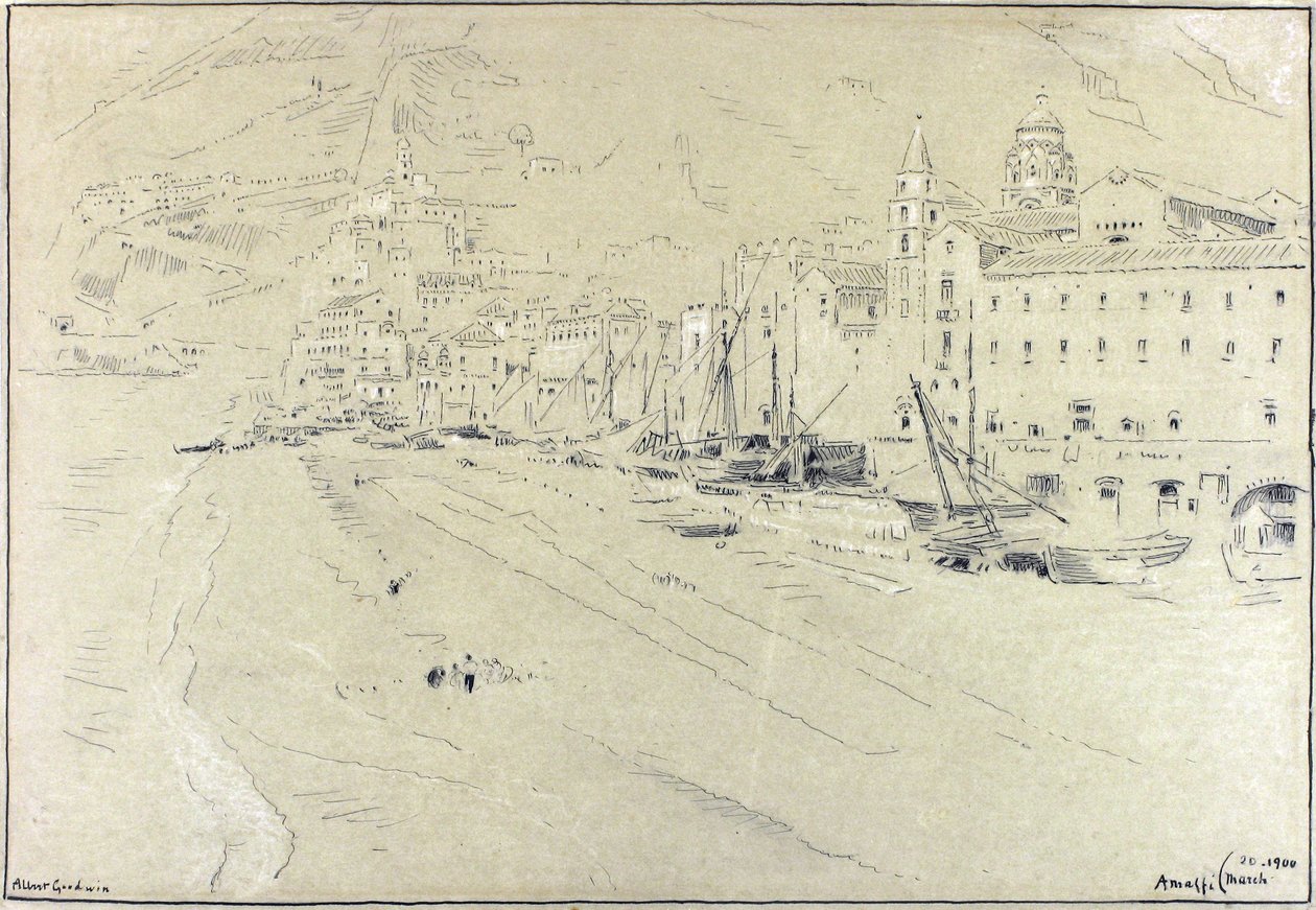 Amalfi autorstwa Albert Goodwin