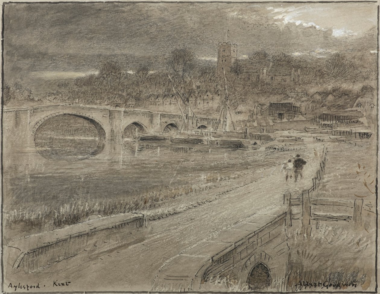 Aylesford, Kent (akwarela) autorstwa Albert Goodwin