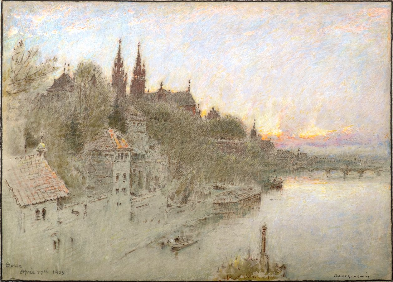 Bazylea autorstwa Albert Goodwin
