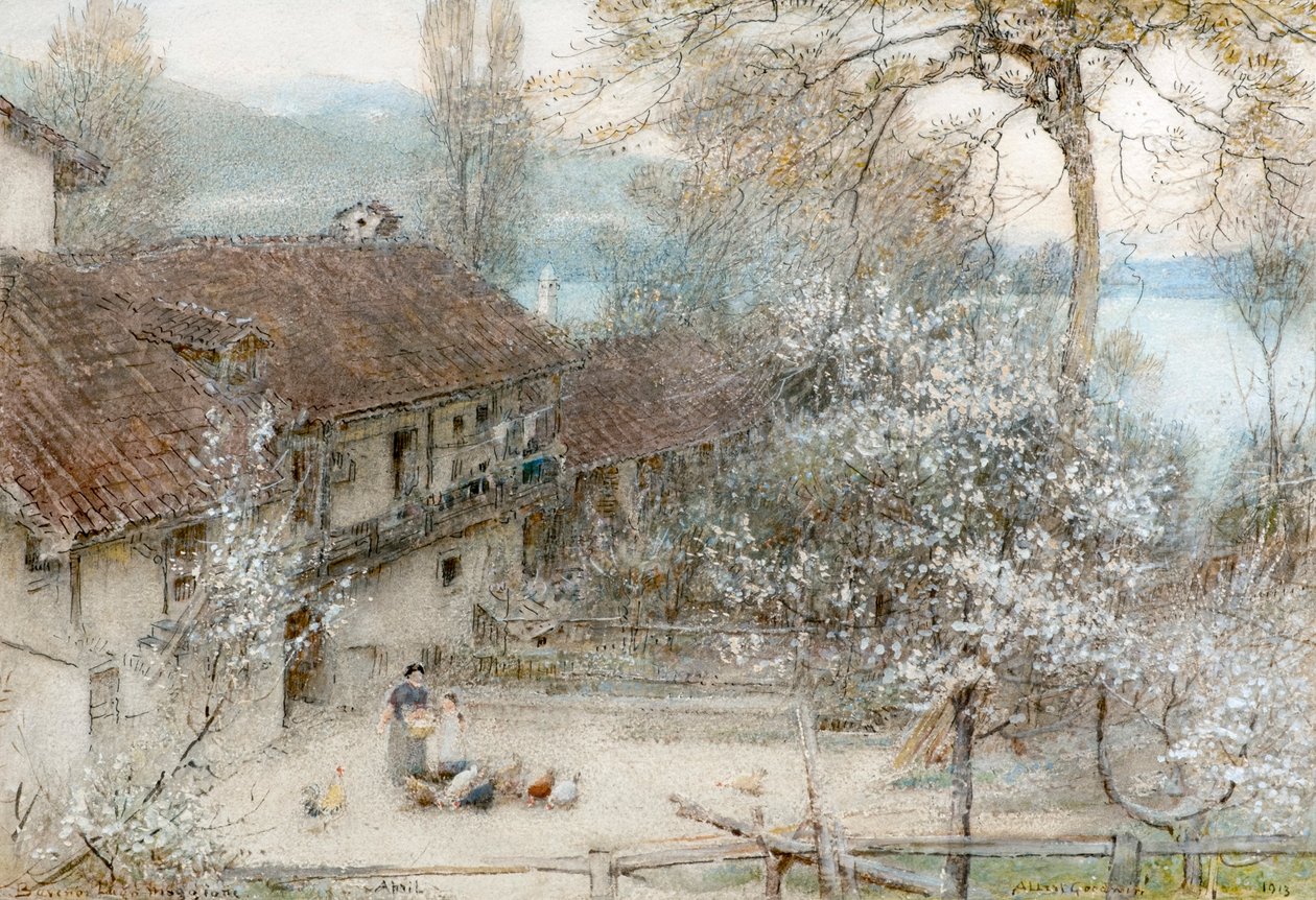 Baveno Jezioro Maggiore autorstwa Albert Goodwin