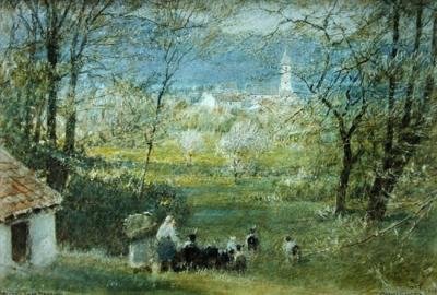 Bavino – Jezioro Maggiore autorstwa Albert Goodwin